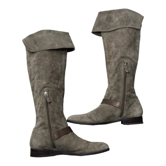 Franco Sarto L-Tech Taupe Suede Tall Knee High Flat
Boots Sz 8 1/2 M - Picture 12 of 15